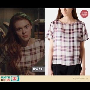 Lydia Martin White flannel Topshop